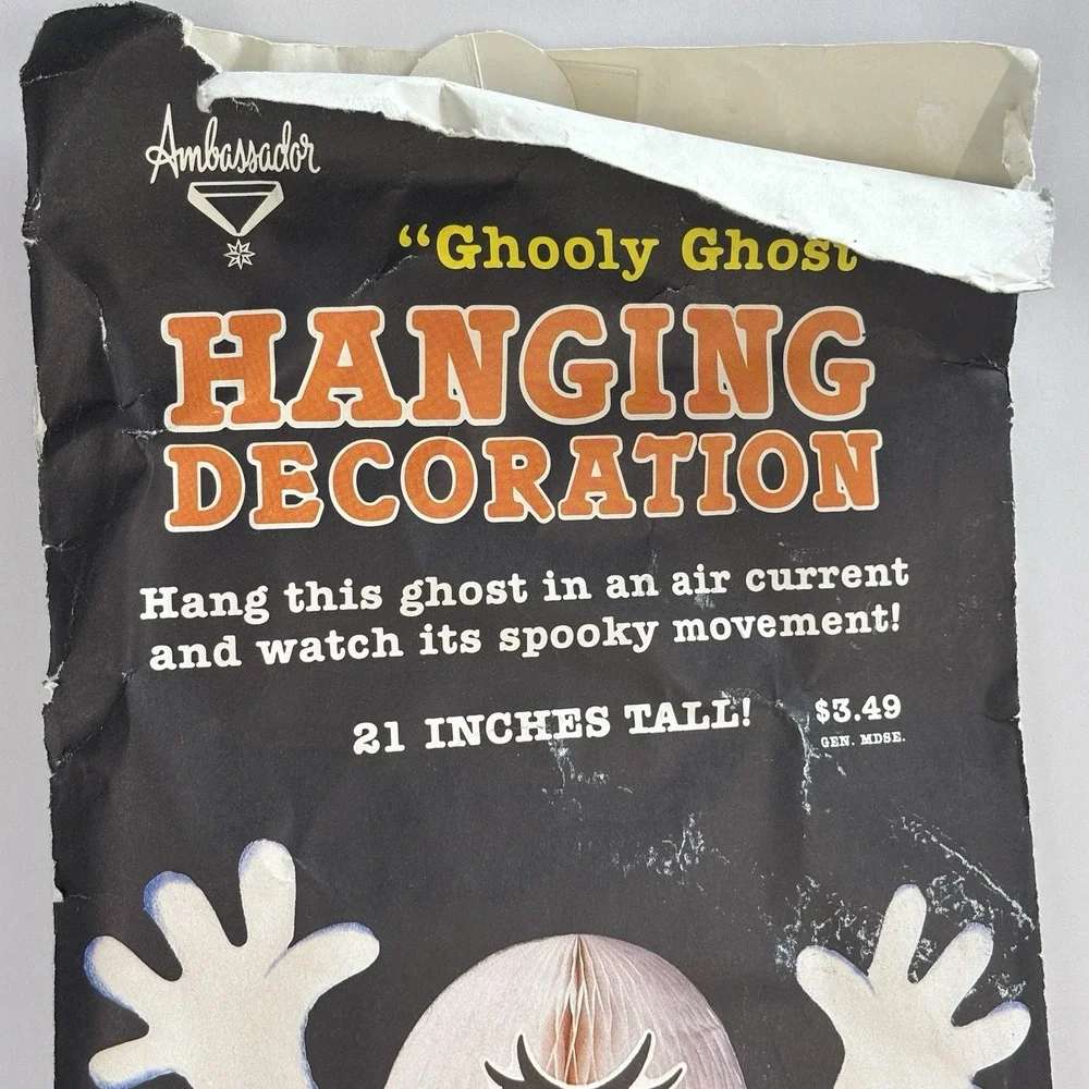 VTG Halloween Hallmark Honeycomb Gulliver Ghost 1986 Decoration 21